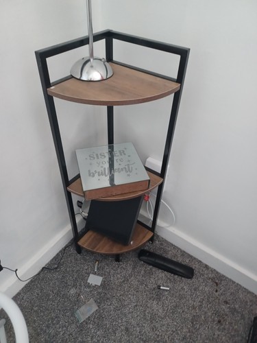 Tier corner table - 3-tier, medium