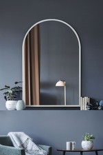 Mirroroutlet Large White Metal