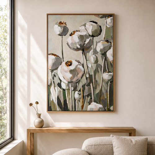 Hand painted poppy - hand,