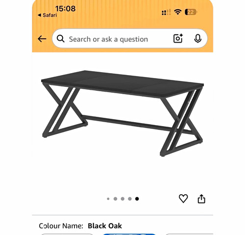 Black rectangular console - black,