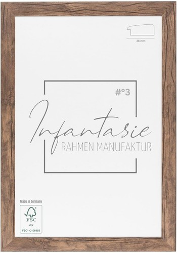 Picture frame oak - oak, brown