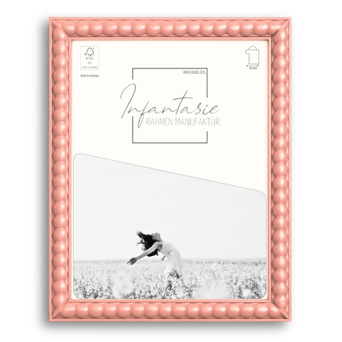 Picture frame bubbles pink - frame,