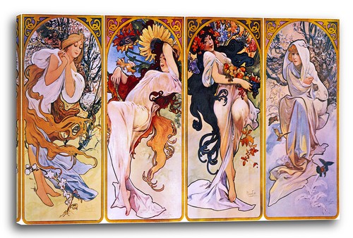 Canvas frames alfons mucha - alfons,