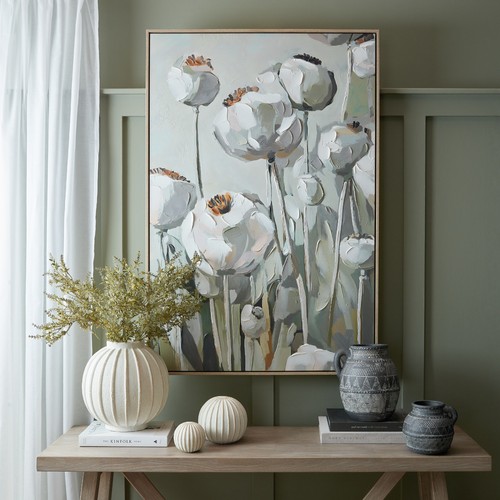 Multi coloured poppy - poppy, heads